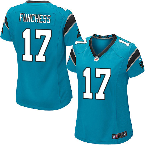 Women's Game Devin Funchess Nike Jersey Blue Alternate - #17 NFL Carolina Panthers